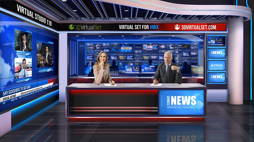 Virtual Studio 118B for NewTek TriCaster Virtual Set Editor